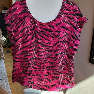 Sleeveless Top Animal Print Size M